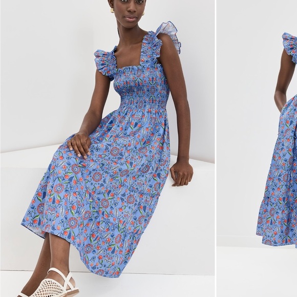 Hill House Dresses & Skirts - Hill House The Ellie Nap Dress in Swedish Floral Blue Multi NWT